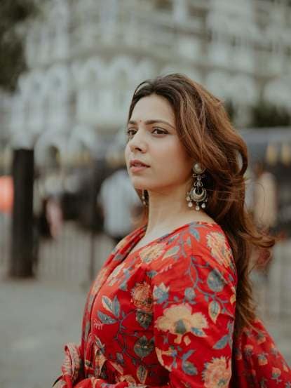Anaghaa Bhagare Red Dress Look