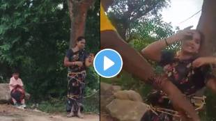 Andhra woman tied to tree and assaulted Video Viral