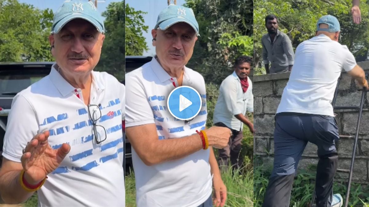 anupam kher lost way during shoot climbs wall to reach location for shooting