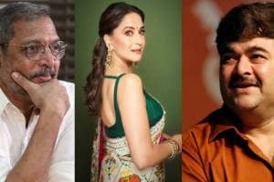 Nana Patekar, Madhuri Dixit, Prashant Damle