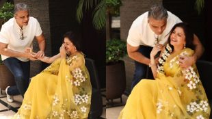 Bhagyashree husband proposed to her on his knees