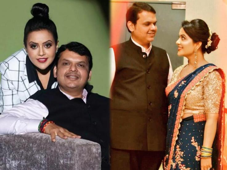 CM devendra fadnavis and wife amruta fadnavis