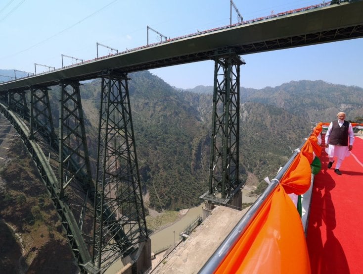 Chenab Bridge Narendra Modi