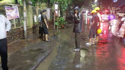 water logging issue at Ganesh Temple, Baji Prabhu Chowk Dombivli solved kdmc officials