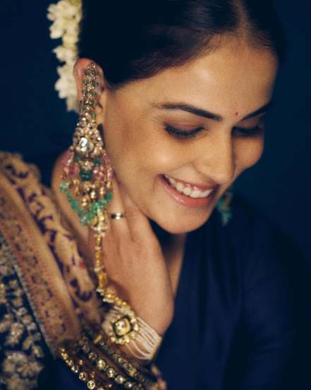 Genelia Deshmukh Purple Anarkali Dress
