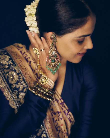 Genelia Deshmukh Purple Anarkali Dress