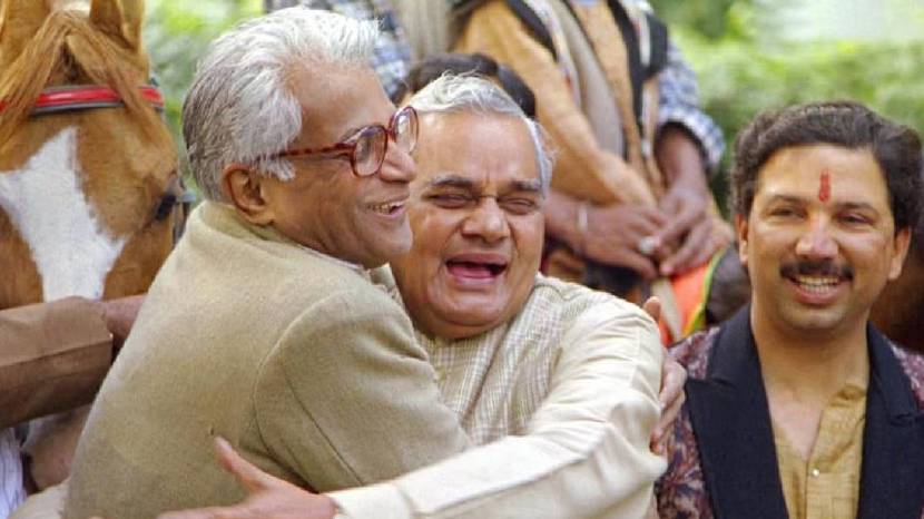 George Fernandes and atal bihari vajpayee (PTI Photo)