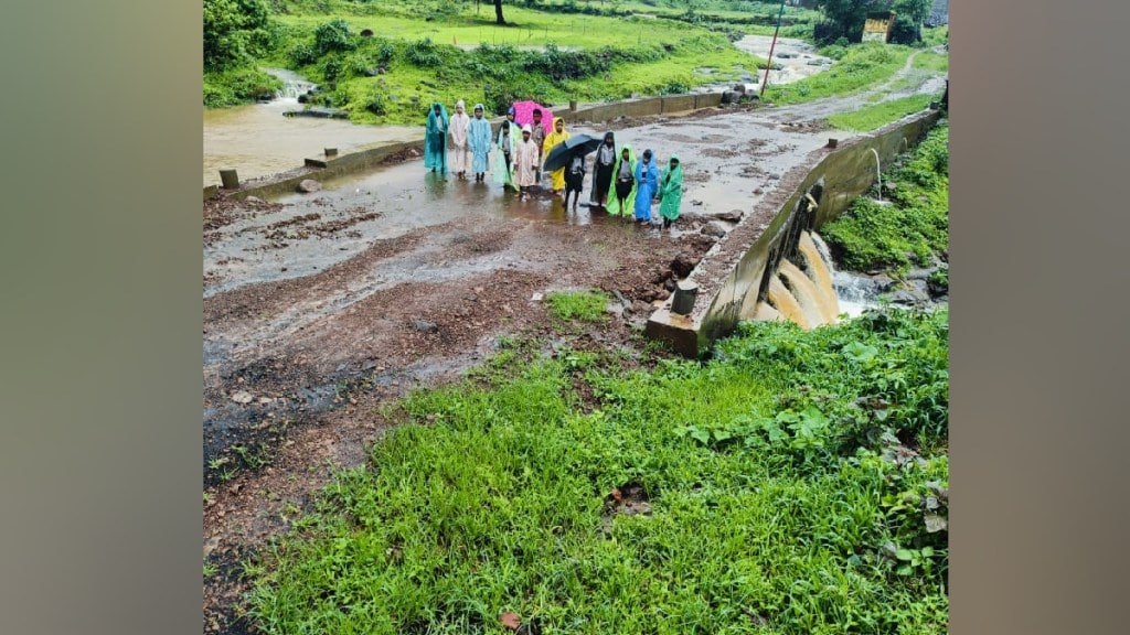 Bridge constructed over the stream at Kalamuste in Trimbakeshwar taluka nashik news