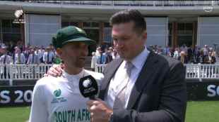 Keshav Maharaj Cried After South Africa WTC Final Win Gives Teary Eyed Interview to Graeme Smith Watch video