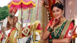 Photos: घोड्यावर नवरदेवाची वरात, नऊवारी साडीत नवरी..; पाहा ‘लक्ष्मी निवास’ मालिकेतील ‘सिद्धू-भावना’चा विवाह सोहळा