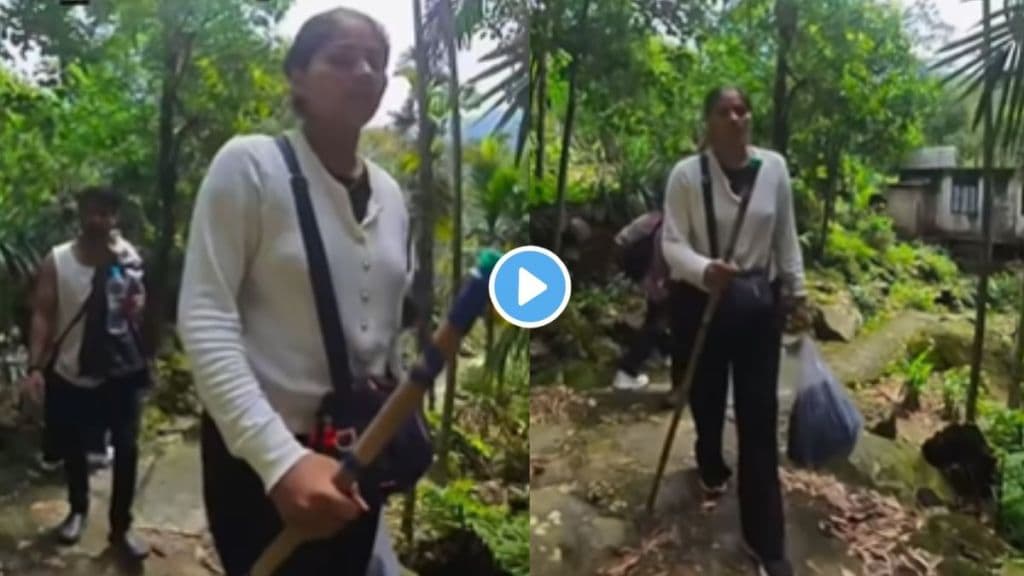 Raja Raghuvanshi Sonam Seen trekking in Meghalaya Video