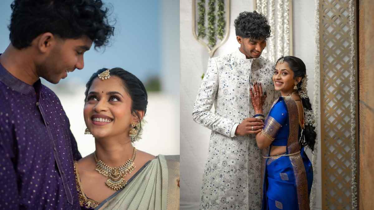 Indian Spinner Manimaran Siddharth Got Engaged with Sadhvika Shared Photo of Engagement