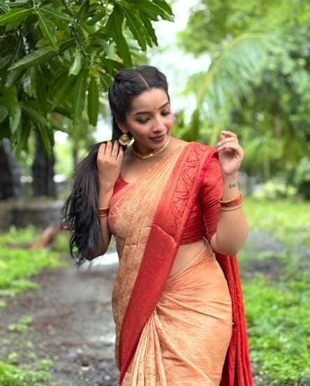 Marathi actress isha sanjay beautiful saree look