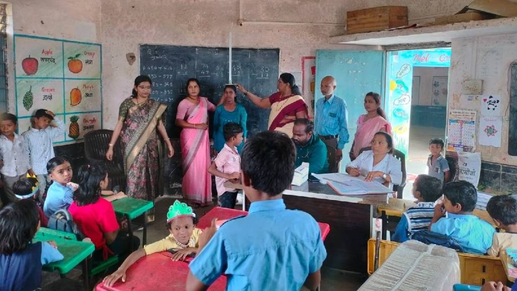 Medical check-up camps on the first day of school in Nagpur district