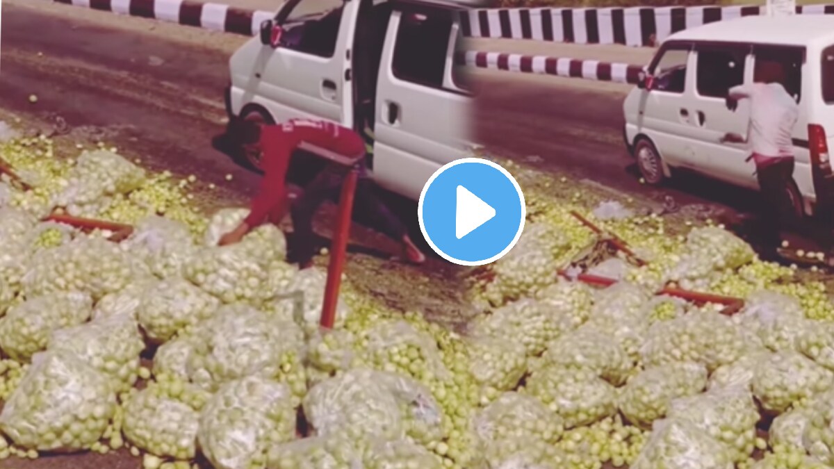 Shocking video Farmer truck accident video instead of helping him some people started lotting his vegetables video goes viral