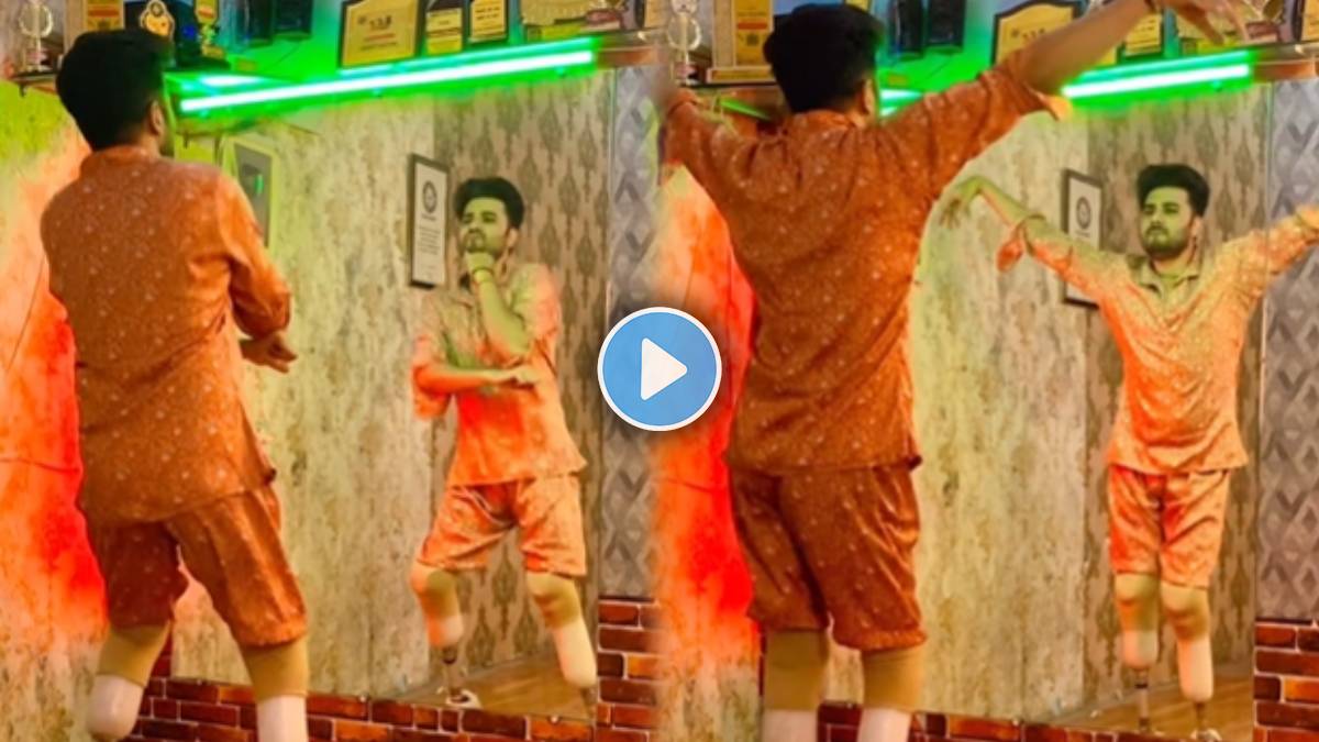 Man dance in kata laga song