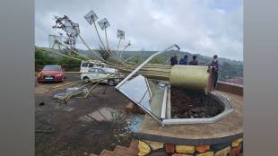 Solar tree at Sidney Point collapsed in strong winds rains after six months of installation