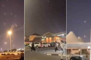Iran fires missiles towards US air bases Iran VS Israel War