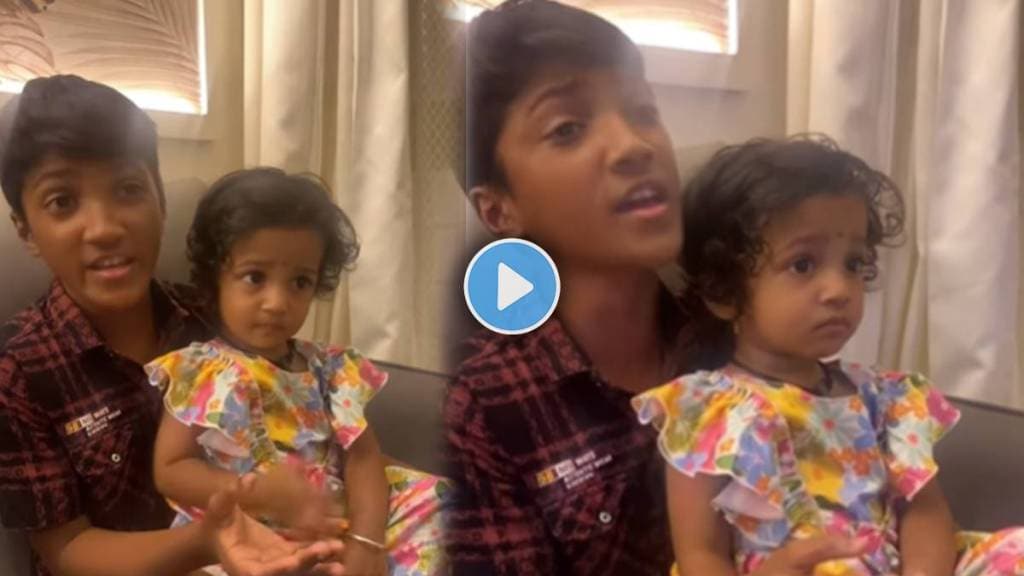 Small boy singing a song
