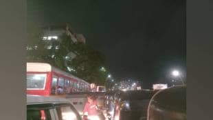thane Heavy evening traffic jams at Kamgar Naka in Wagle Estate