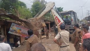 Ambernath Municipal Corporation taking action against illegal encroachments