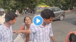 नवऱ्यानं गुपचूप दुसरं लग्न केलं अन् पहिल्या बायकोनं भर रस्त्यात पकडलं; पुढे काय घडलं पाहा, VIDEO झाला व्हायरल