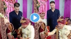 “अरेंज मॅरेजचा परिणाम” लग्नात नवरीला गुलाब द्यायला गुढग्यावर बसायला गेला अन् काय केलं पाहा; नवरदेवाचा VIDEO पाहून लावाल डोक्याला हात