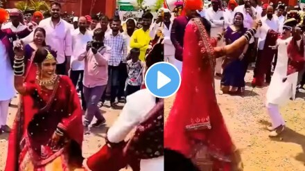 wedding bride and groom dance on khandeshi song video goes viral