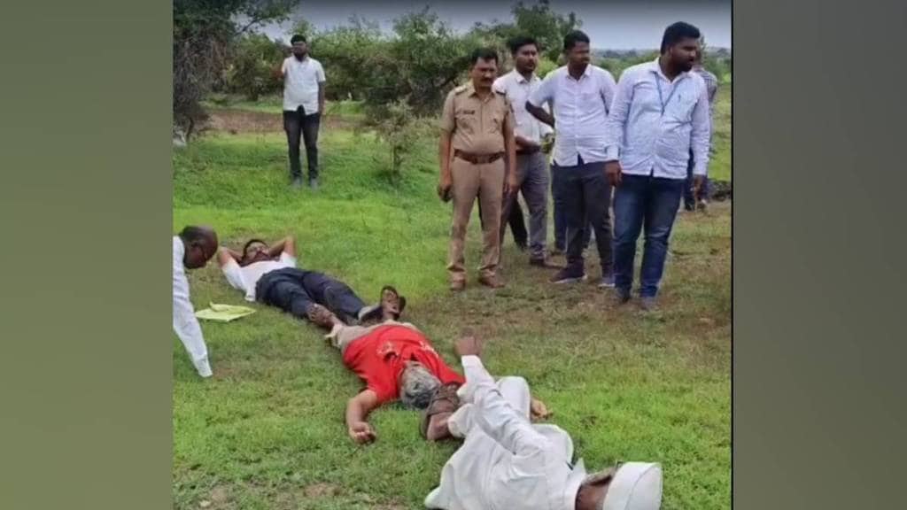 Shaktipeeth highway work halted again Wednesday after farmers in Shetphale opposed
