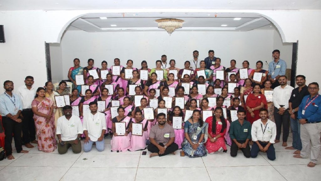 Model Anganwadi workers from Jawhar and Mokhada talukas completed the training for the Palavi project
