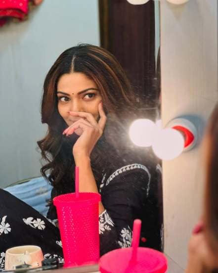Pooja Sawant Denim Shorts Look
