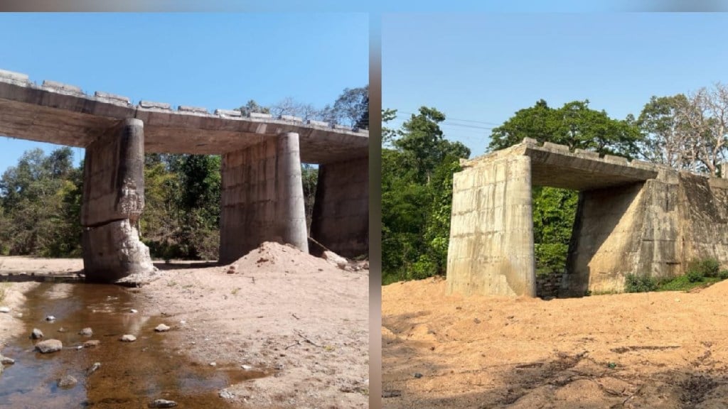 Public Works Department Devendra Fadnavis Poor bogus construction in Gadchiroli