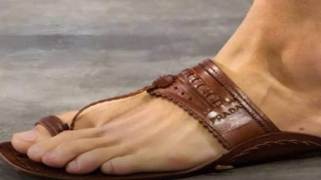 Prada Brand confirmed the slippers in the Italian fashion show are Kolhapuri