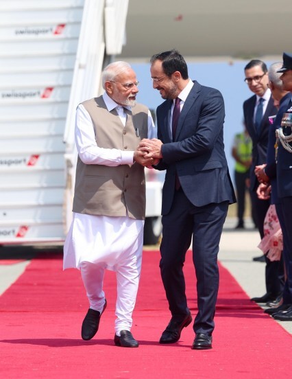 Prime Minister Narendra Modi Cyprus visit Photos