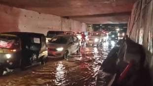Pune rains cause clogged drainage potholes and traffic jams