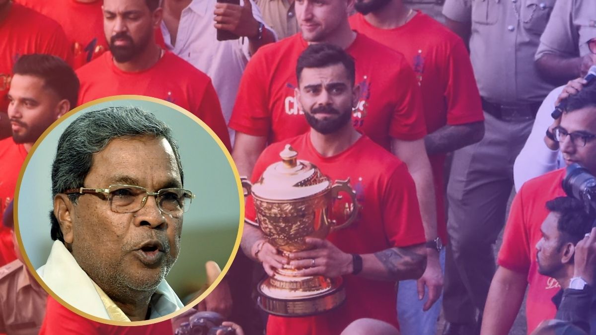 Karnataka CM Siddaramaiah at RCB event
