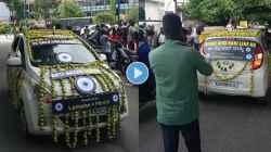 RCB vs PBKS Final: “बिलकूल रिस्क नही लेनेका”, आरसीबी चाहत्याने लिंबू-मिरचीने सजवली कार, संघाला नजर लागू नये म्हणून… VIDEO व्हायरल