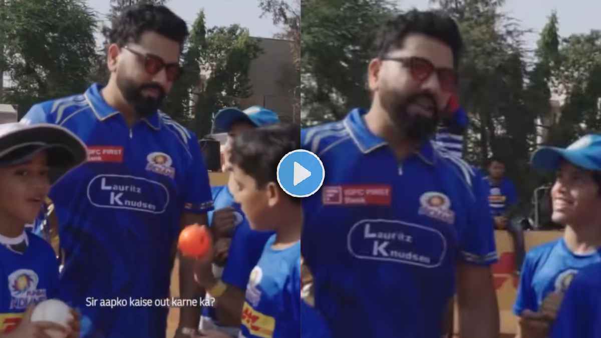 Rohit Sharma Viral Video of fans Asking How to Get Him Out Ahead of PBKS vs MI Qualifier 2
