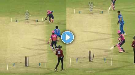 MPL 2025 Raigad Royals vs Puneri Bappa Match Bizarre Runout Ball Hits Both Side Stumps Watch Video