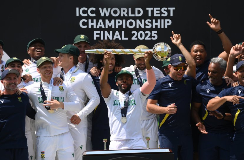 South Africa WTC Final Winning Celebration with Families