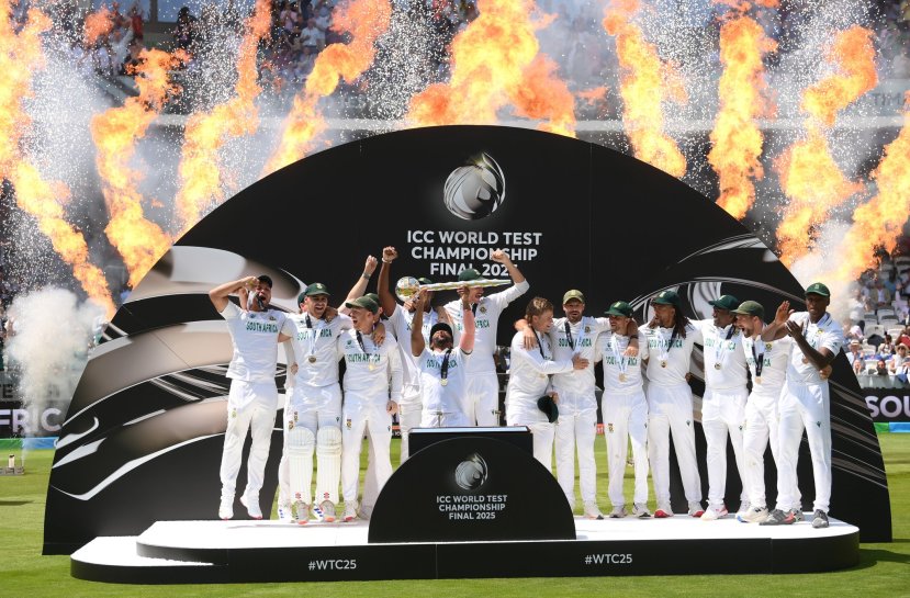 South Africa WTC Final Winning Celebration with Families