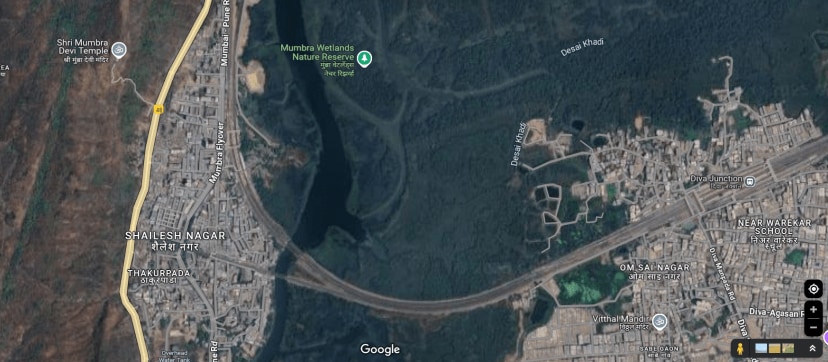 Mumbra Train Accident location