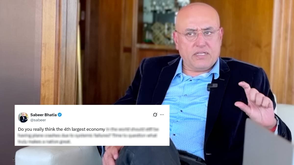 Shabeer Bhatia insensitive tweet on Air India plane crash