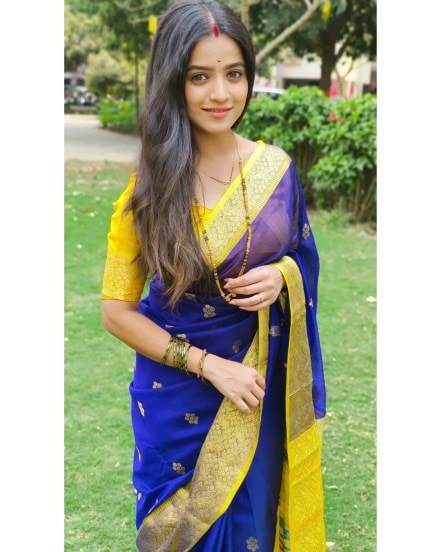 Sharayu Sonawane Saree Look