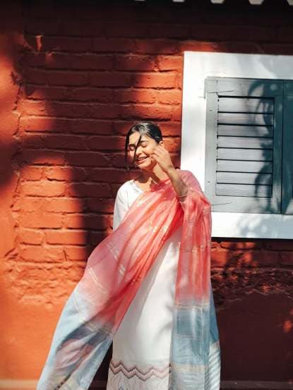 Shivani Mundhekar White Dress Look
