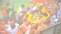 किल्ले सिंहगडावर थाटात पालखी सोहळा