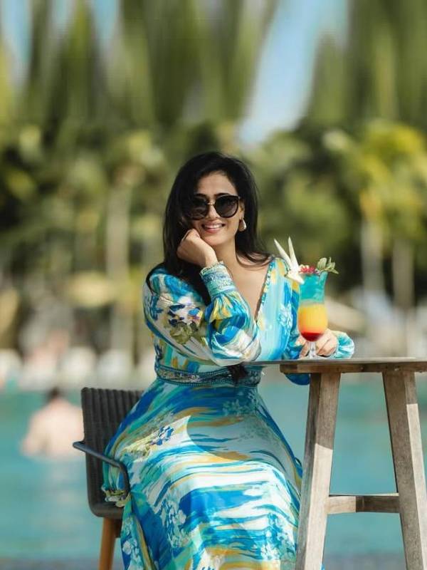 Shweta Tiwari in floral dress