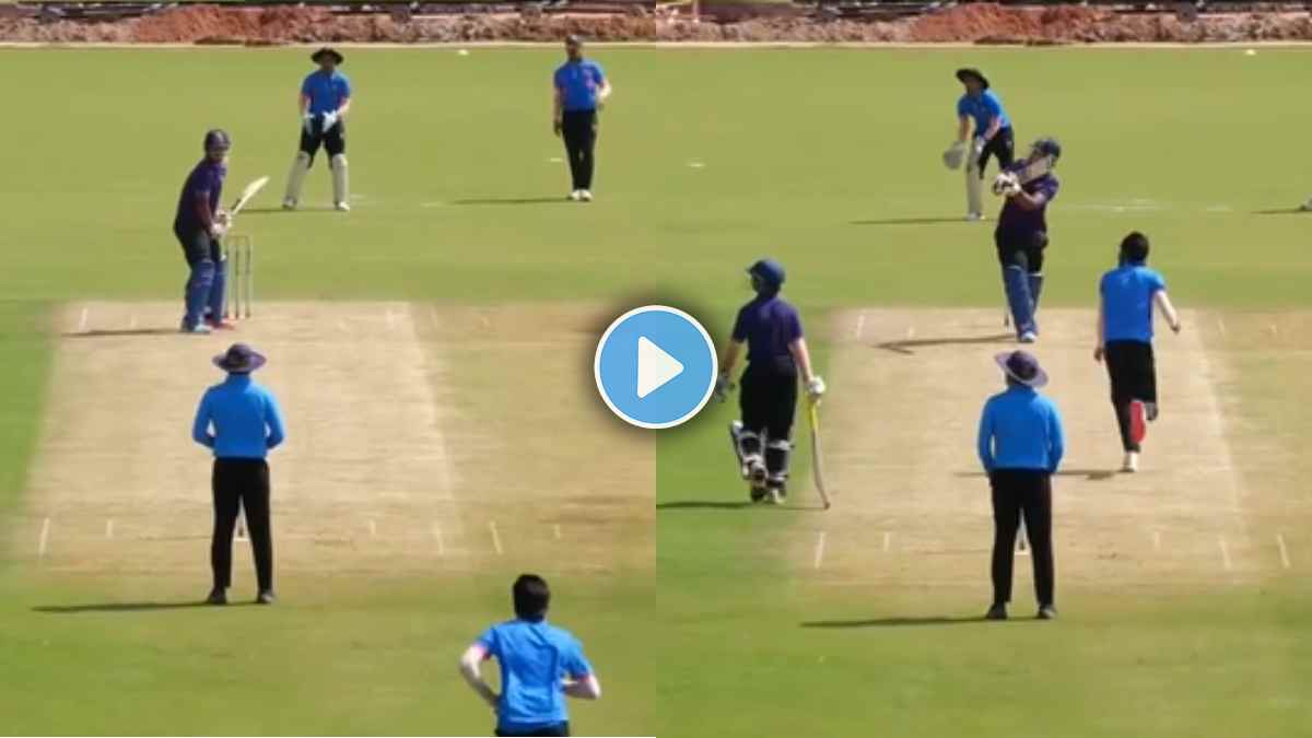 Vaibhav Suryavanshi Smashes 190 Runs in Just 90 Balls in NCA Practice Match video