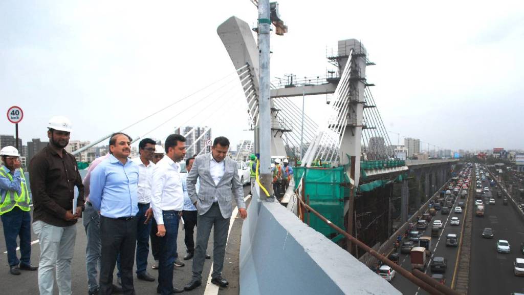 mumbai Vakola Nala Panbai School elevated road work in final stage