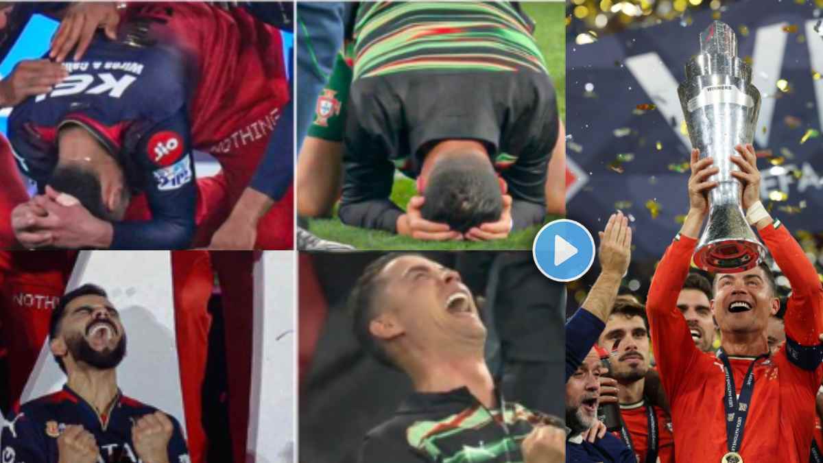Cristiano Ronaldo Cried on Ground Like Virat Kohli as Portugal beat Spain Watch Video